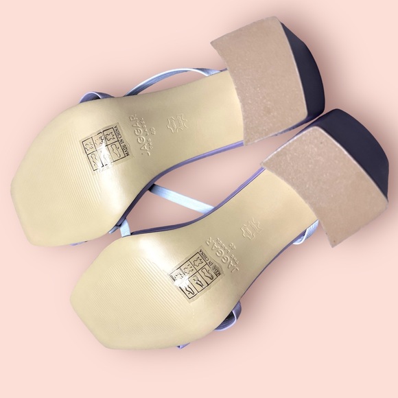 NWT (and box) Jagger The Label “Resort” heel in lilac and pastel blue. Size 9 - Picture 8 of 9